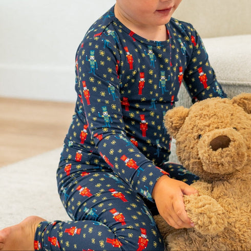 navy-nutcracker-big-kid-pajama Sophia's Style-3